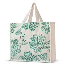 45W x 40H x 20AG CORDATE LEAF CANVAS BAG
