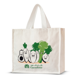 45W x 40H x 20AG (f) FRUIT GRAPHICS CANVAS BAG