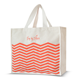 45W x 40H x 20AG GEOMETRIC PRINT L CANVAS BAG
